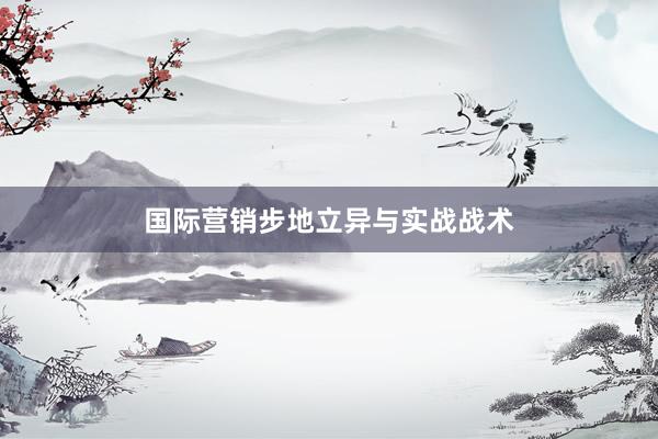 国际营销步地立异与实战战术
